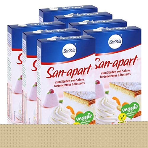 Küchle San-apart 125g - Zum Steifen von Sahne,Tortencremes & Desserts (7er Pack) von Küchle W.u.H. GmbH & Co. KG