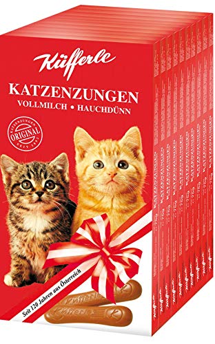 Küfferle Katzenzungen10x75g Multipack, Vollmilchschokolade, 10 stück von Küfferle