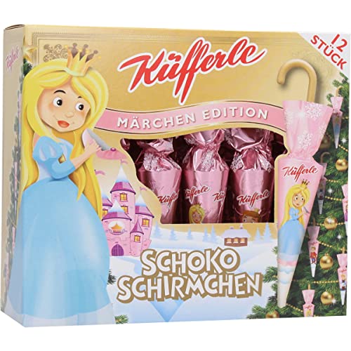 Küfferle Schokoschirmchen Aschenputtel 12 Stk, 162GR von Küfferle