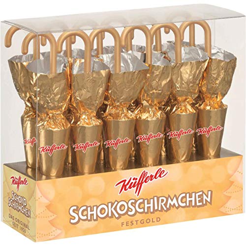 Schokoschirmchen festgold 12 Stk von Küfferle