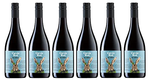 6x 0,75l - 2021er - Kühling-Gillot - Edition Hase - Cuvée Rot - Qualitätswein Rheinhessen - Deutschland - Rotwein trocken von Kühling-Gillot