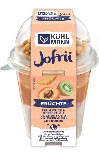 Kühlmann Jofrii Joghurt Früchte und Knuspermüsli mit Kokos von Kühlmann