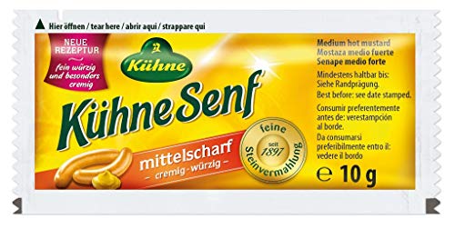 Kühne, Kühne Senf mittelscharf 150 x 10g Tüten von Kühne