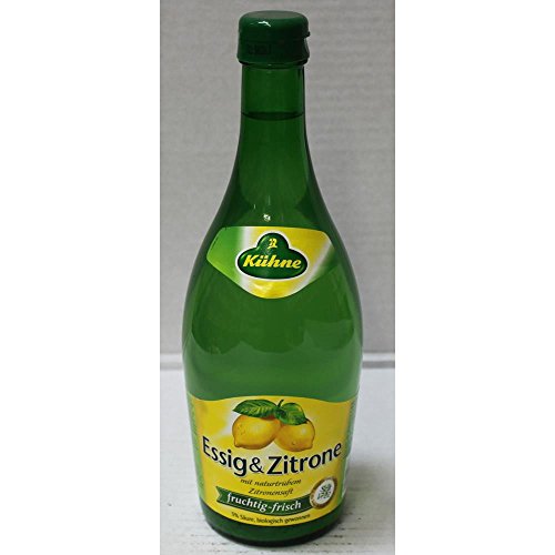 Kühne Essig & Zitrone Essig mit natürlichem Zitronensaft (0,75ml Flasche) von Kühne