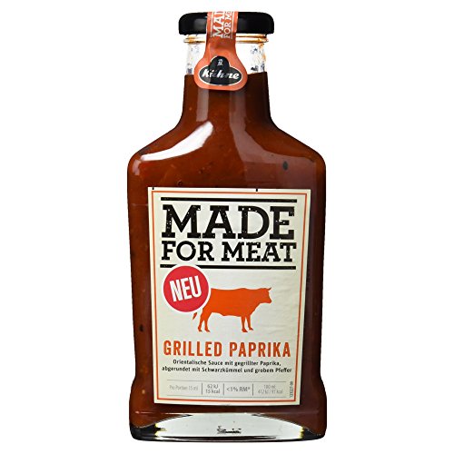 Kühne Grillsauce Made for Meat Grilled Paprika in der Flasche, 1er Pack von Kühne