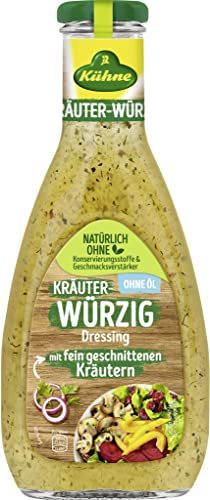 Kühne Kräuter-würzig Salat Dressing in der Flasche, 500 ml von Kühne