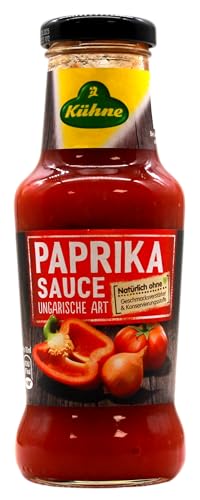 Kühne Paprika Sauce ungarischer Art, 6er Pack (6 x 250ml) von Kühne