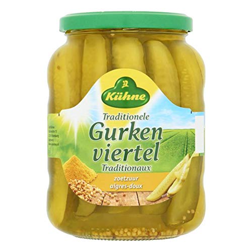 Kuhne Ambachtelijke Gurkenviertel Artisanal Gurkenviertel Süß und sauer 670G von Kühne