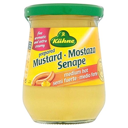 Kuhne Medium Deutscher Heißsenf 250ml (2 Stück) von Kühne