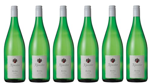 6x 1,0l - 2023er - Künstler - Riesling - LITER - VDP.Gutswein - Qualitätswein Rheingau - Deutschland - Weißwein trocken von Künstler