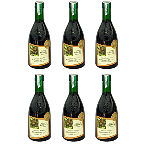 Kürbishof DEIMEL Steiermark/Austria - Sparangebot 6 x 500 ml - Original Steirisches Kürbiskernöl g.g.A. - Jährlich prämiert von Kürbishof DEIMEL