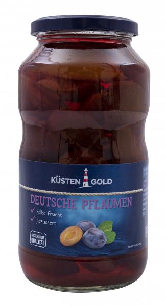 Küstengold Deutsche Pflaumen halbe Frucht gezuckert von Küstengold