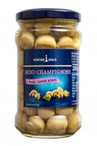 Küstengold Mini-Champignons ganze Köpfe 1. Wahl von Küstengold