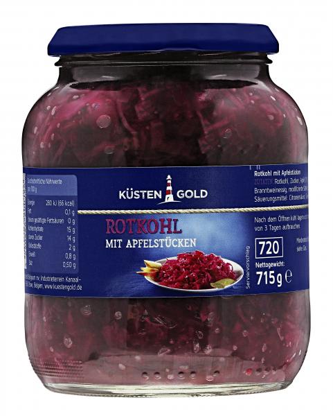 Küstengold Rotkohl mit Apfelstücken von Küstengold