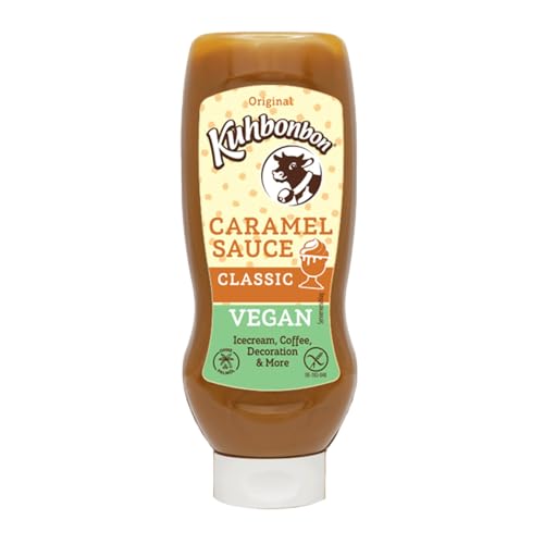 Kuhbonbon Vegan Caramel Sauce – vegane Karamellsauce mit Kokosmilch, glutenfrei, palmölfrei, laktosefrei, 250 gr von Kuhbonbon