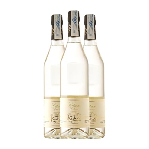 Liköre Kuhri Citron Licor Macerado de Limóm 70 cl (Schachtel mit 3 Flaschen von 70 cl) von Kuhri Distillateur