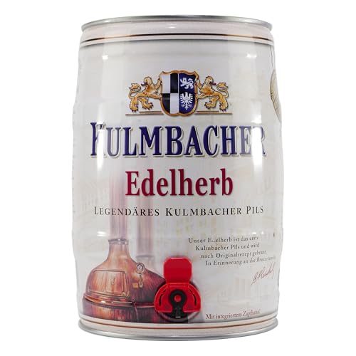 Kulmbacher Edelherb Pils 5,0 l Partydose mit Zapfhahn PFANDFREI (1 x 5,0 l) von Kulmbacher