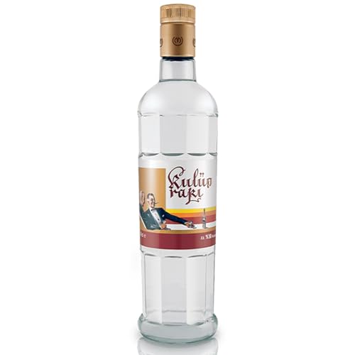 Kulüp Raki – AUSGEWOGENER GESCHMACK VON ANIS & FRISCHEN TRAUBEN – 1x0,7l Rakı mit 50% vol. - Erster Raki der Türkei von Kulüp