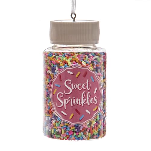 Kurt Adler Cookie Streusel Glas Ornament Sweet Sprinkles, 8,4 cm von Kurt S. Adler