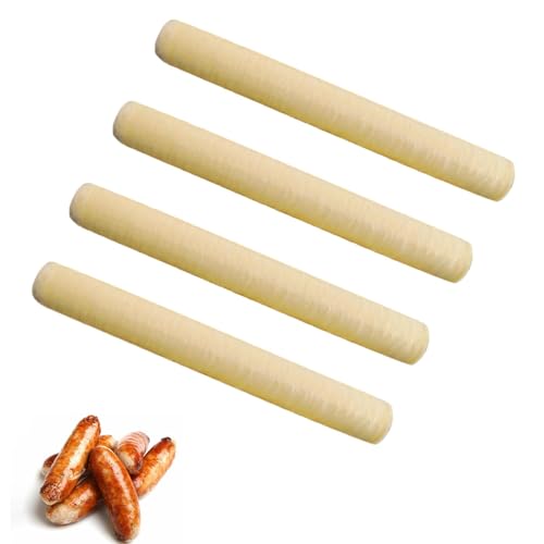 4*Kunstdarm Getrocknete Wurst, Frische Kollagen Wursthüllen, Trockenschwein Wursthülle Rohr, Kollagenhüllen Wursthülle Trocknen, Kunstdarm Hüllen Für Rohwurst, Collage-n Casings Dry Wursthüllenrohr von Kuxiptin