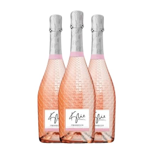 Kylie Minogue Rose Trocken Prosecco 75 cl Rosé-Wein (Karton mit 3 Flaschen von 75 cl) von Kylie Minogue