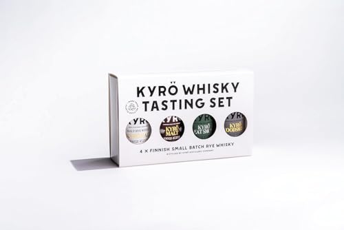 Kyrö Whisky Tasting Set 47,2% vol. | Finnischer Roggenwhisky | 4 x 0,05 Liter | Malt - Oloroso - Peat Smoke - Wood Smoke | Mini-Set | Kyrö Distillery von Kyrö