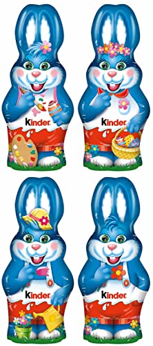 Kinder Schokolade Harry Hase | 4 x 160g Packung | Ostermotive | Vollmilch-Schokolade mit Milch-Creme von Kywië