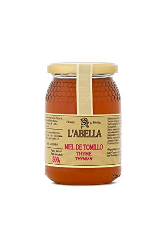 L'Abella Mel – 100% natürlicher Thymianhonig | Reiner Bienenhonig, von Hand gesammelt an der Costa Blanca, Spanien – 500g von L'ABELLAMEL