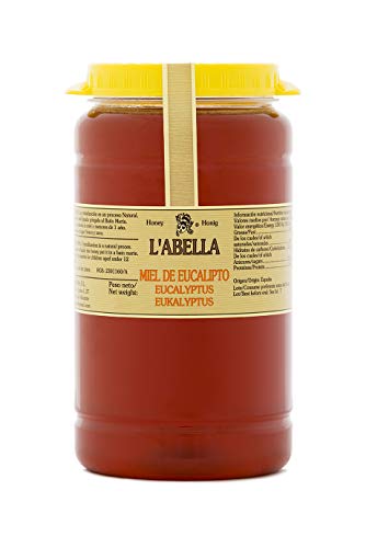 L'Abella Mel - Natürlicher Eukalyptushonig | Reiner Bienenhonig, von Hand gesammelt an der Costa Blanca, Spanien – Premiumprodukt – 2000 g – glutenfrei von L'ABELLAMEL