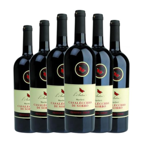 L'Antesi Casalécchio di Sorbo Salento 75 cl Rotwein (Karton mit 6 Flaschen von 75 cl) von L'Antesi