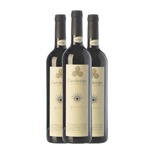 L'Archetipo Primitivo Salento 75 cl Rotwein (Karton mit 3 Flaschen von 75 cl) von L'Archetipo