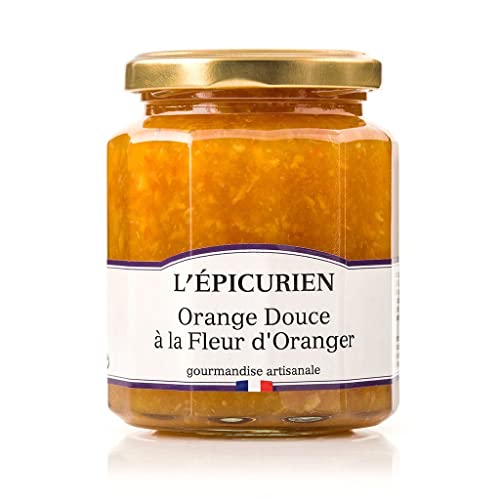 L'Épicurien | Fruchtaufstrich Süßorange | sonnengereifte Navel-Orangen | mit Orangenblütenaroma verfeinert | 320g von L'ÉPICURIEN