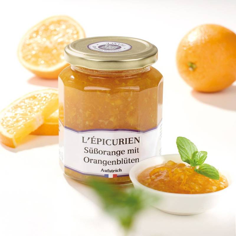 L'Épicurien Fruchtaufstrich Süßorange mit Orangenblüten von L'Epicurien