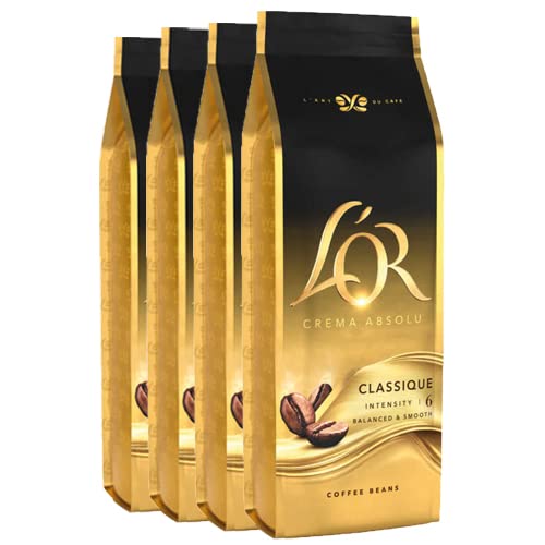 L'OR Crema Classique Kaffeebohnen, 4 x 500 Gramm von L'OR