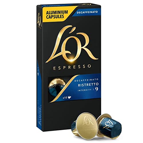 L'OR Espresso Ristretto Decafeinato Kaffeepads, Intensität 9, 10 Pads von L'OR