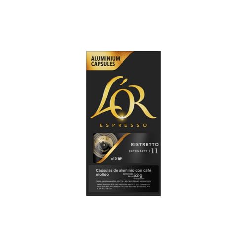 L'Or Espresso Ristretto Intensity 11 - Nespresso kompatible Kaffeekapseln (10 Kapseln), 50 g von L'OR