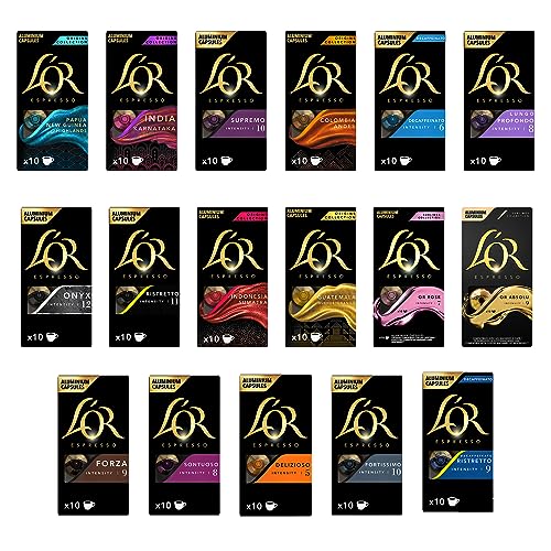 L'OR Grand Assortment Kaffeepads, 20 Stück, insgesamt 200 Kapseln von L'OR