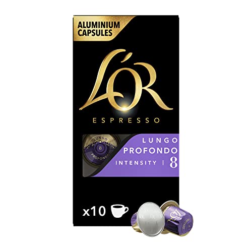 L'OR Kaffeekapseln Lungo Profondo, 10 Nespresso®* kompatible Kapseln für 10 Getränke von L'OR