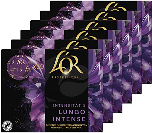 L'OR Suprême Lungo Intense 5, Kaffeekapseln Nespresso®* Pro kompatibel, Großpackung (6x50 Kaffeepads), Intensität 5/10 von L'OR