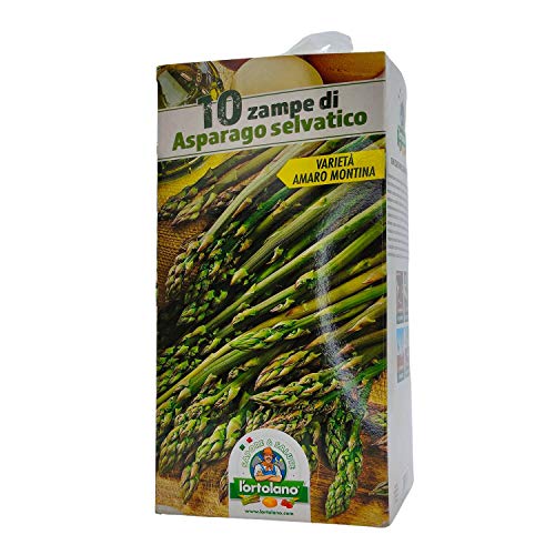 Spargel zum Umpflanzen, Sorte Amaro Montina, Packung mit 10 Pfoten von L'ORTOLANO