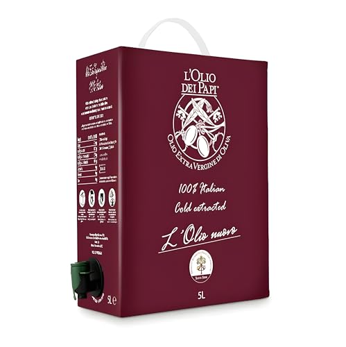 L'Olio dei Papi, 100% italienisches kaltgepresstes Olivenöl extra vergine, 5L von L'Olio dei Papi