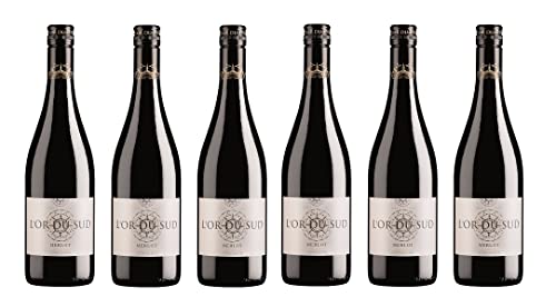 6x 0,75l - 2023er - L'Or du Sud - Merlot - Pays d'Oc I.G.P. - Frankreich - Rotwein trocken von L'Or du Sud