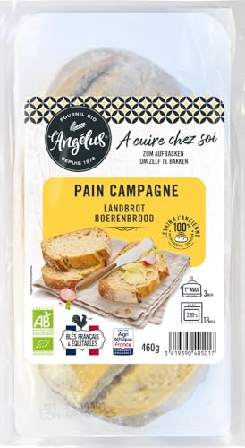 LANGELUS Bio Französisches Landbrot zum Aufbacken (1 x 460 gr) von L angelus