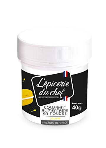 Lebensmittelfarbe Pulver 40 g - Gelb von L'épicerie du chef