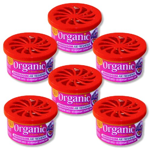 6 Dosen Organic Can Duftdose Autoduft - Kaugummi bubblegum von L&D