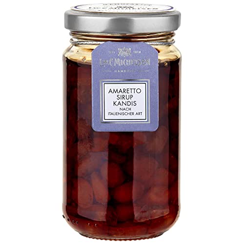 L.W.C. Michelsen - Amaretto-Mandel-Kandis (250g) | Kandis eingelegt in Amaretto-Sirup| aromatisch & süß | für Tee-Liebhaber | Aus der Hamburger Manufaktur - nach traditioneller Rezeptur von L.W.C. Michelsen