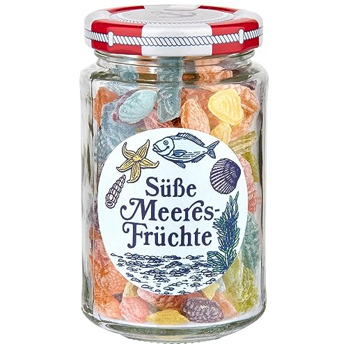 L.W.C. Michelsen - Genuss pur: Erlesene Fruchtbonbons in Form von Meeresfrüchten(150g) | Besonderes Souvenir | Küsten-Liebhaber | Aus der Hamburger Manufaktur - nach traditioneller Rezeptur von L.W.C. Michelsen