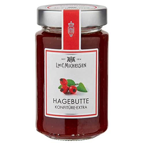 L.W.C. Michelsen - Hagebutten Konfitüre (270g) | samtig & weich | natürlich, ohne Zusätze | hochwertiges Fruchtgelee| Pure Natürlichkeit in einem Glas von L.W.C. Michelsen