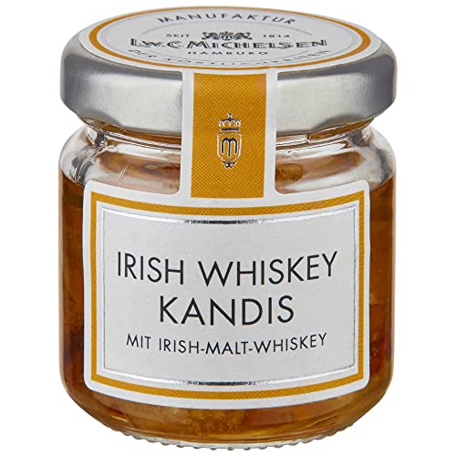 L.W.C. Michelsen - Irish-Whiskey-Kandis (50g) | Kandis eingelegt in Irish Whiskey | aromatisch & herb | für Tee-Liebhaber | Ein Glas voll purer Natürlichkeit von L.W.C. Michelsen