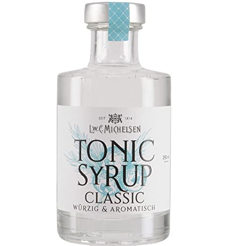 L.W.C. Michelsen - Premium Classic Tonic Sirup (0,2 l) | alkoholfrei mit typischem Geschmack von Wacholder |Tonic Syrup | Im Verhältnis 1:7 mit Mineralwasser mischen. | Peppt Gin auf. von L.W.C. Michelsen